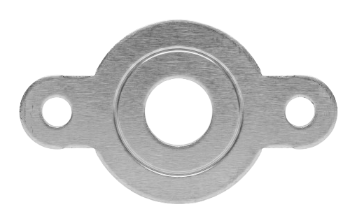 Stamped sensor flange with two mounting ears