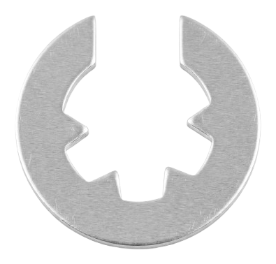 Retaining clip with notched interior profile