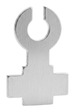 Sensor bracket with open ring and cross base